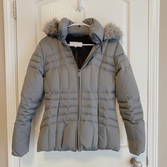 Calvin Klein Jackets & Blazers - Calvin Klein EUC gray puffer down jacket